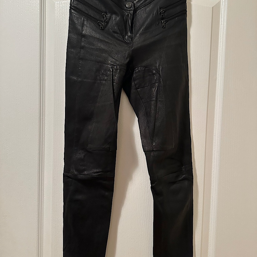 Drome stretch leather pants